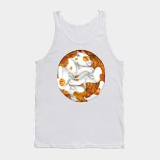 Yin-Yang Cats: Ginger Bicolor Tabby Tank Top